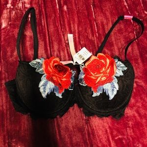 Victoria’s Secret PINK Rose Bra 34C NWT
